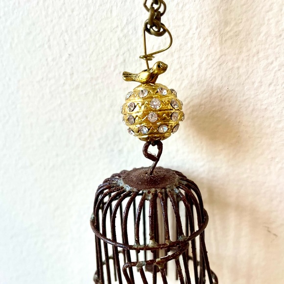 Birds of a Feather Birdcage Long Necklace - Picture 3 of 3